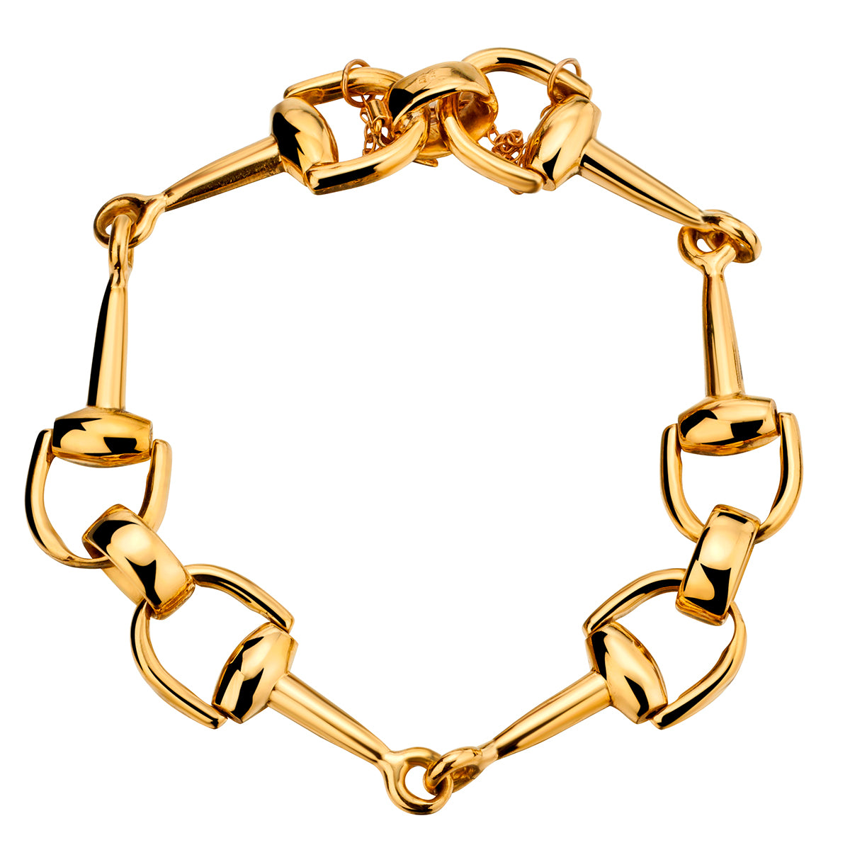 18KT Yellow Gold And White Gold Heavy Bicycle Chain Bracelet – Van Rijk