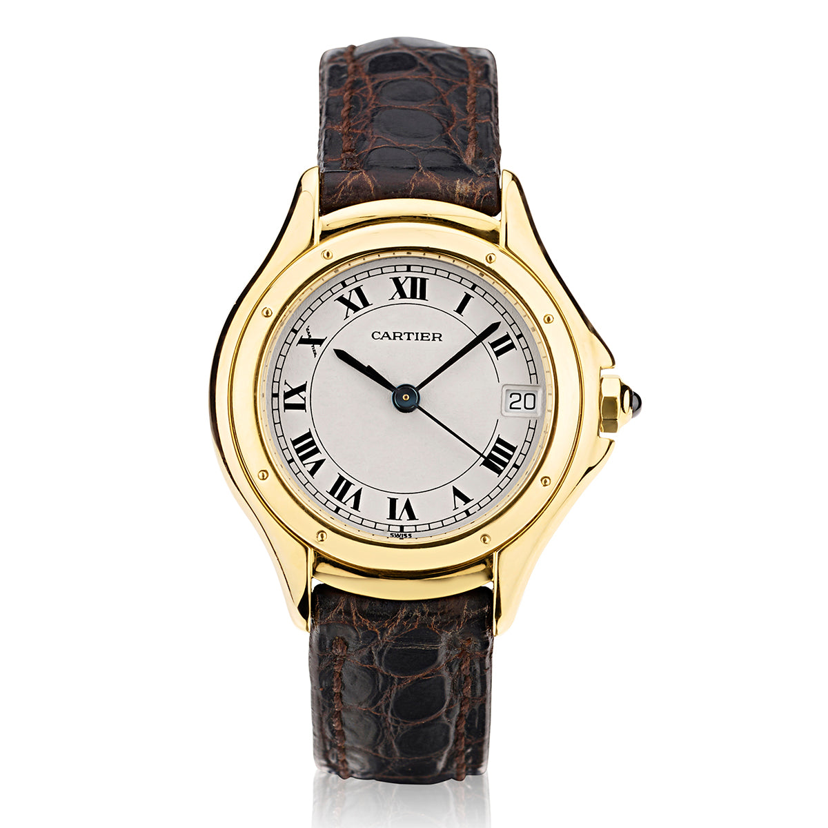 Cartier Cougar Ladies 18kt Yellow Gold Wristwatch. Quartz. Van Rijk