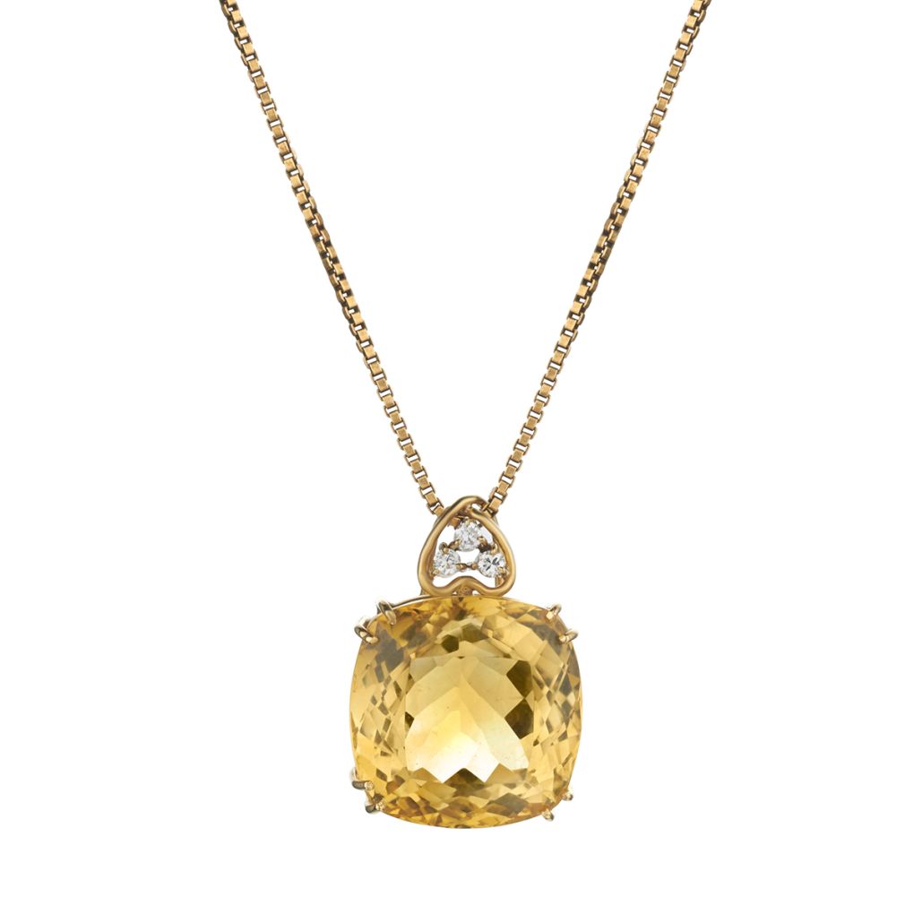 Large Golden Citrine Pendant purchases