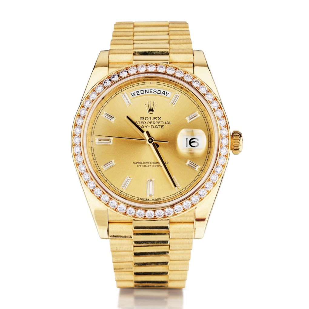 Rolex Oyster Perpetual Day-Date 40MM Diamond President Watch – Van 