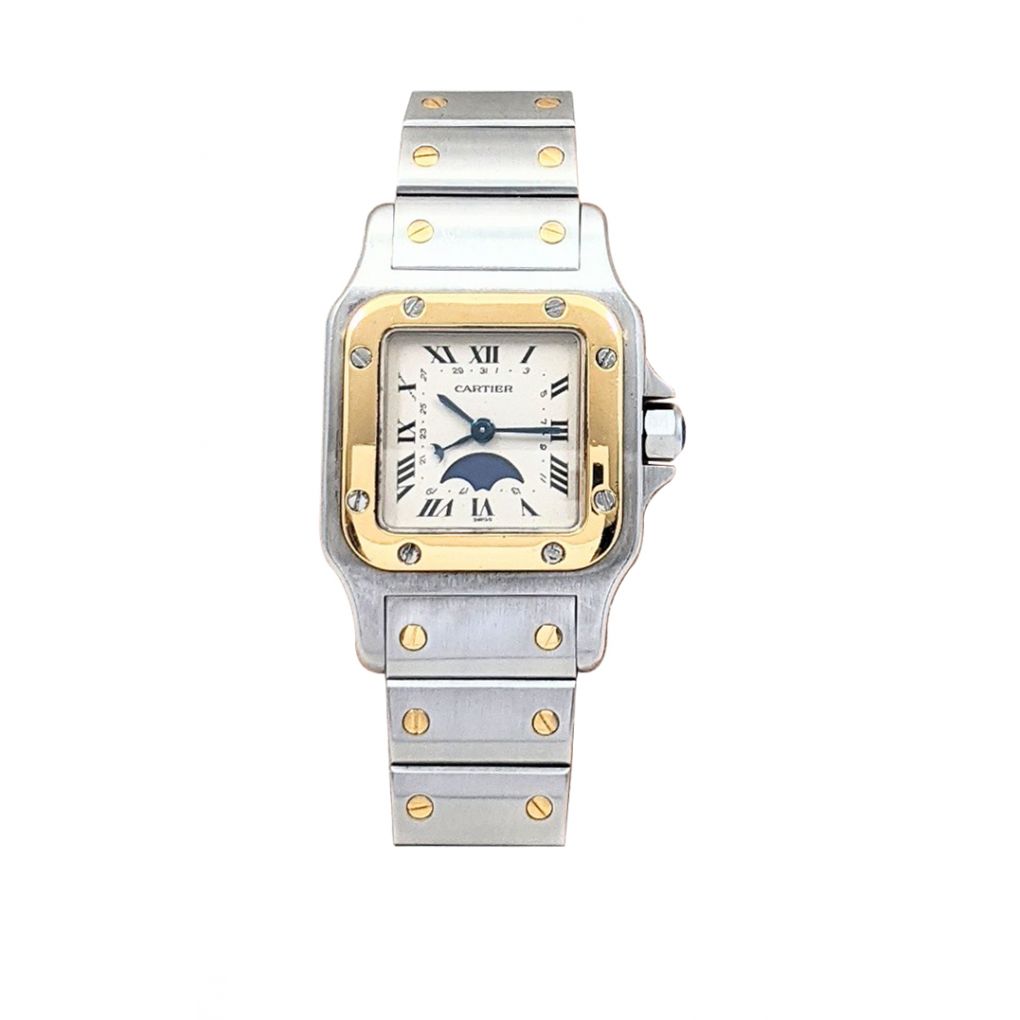 Cartier santos outlet with date