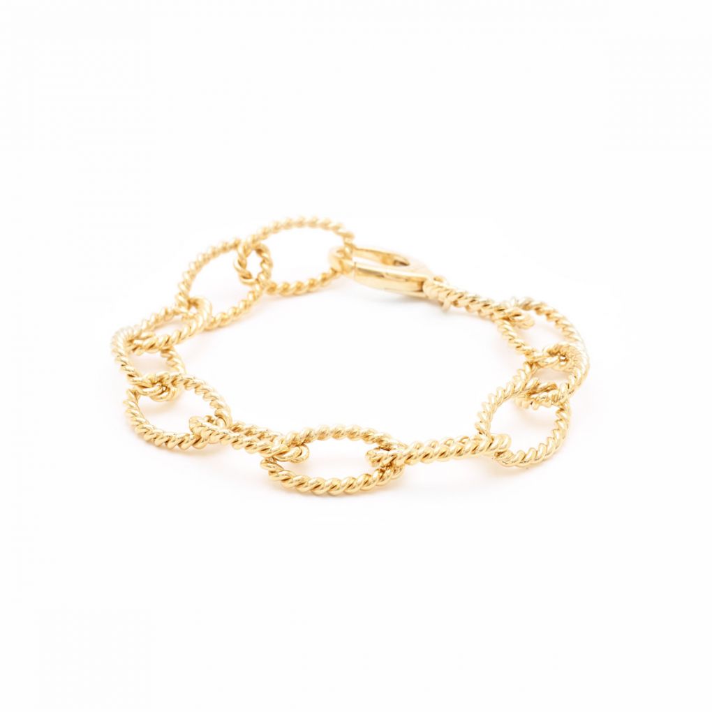 Tiffany & Co. Yellow Gold Oval Twist Link Bracelet – Van Rijk