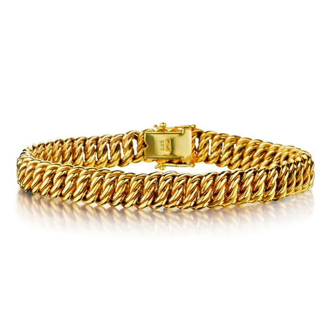 Ladies 14kt Yellow Gold Bracelet. Weight:25.4 grams.