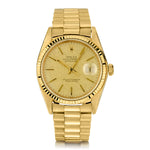 Rolex Datejust 36mm. Mens Vintage Linen Dial. 18kt  Yellow Gold. Ref:16018