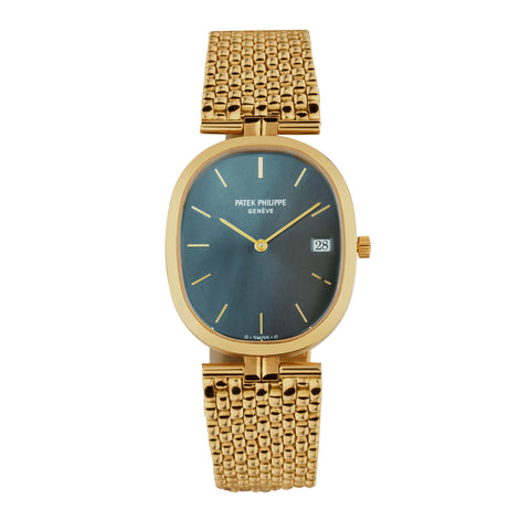 Patek Phillipe Blue Ellipse in 18kt Yellow Gold. Ref: 3920