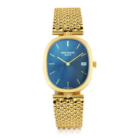 Patek Phillipe Blue Ellipse in 18kt Yellow Gold. Ref: 3920