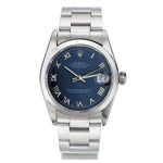 Rolex Oyster Perpetual Datejust 31 mm Steel Blue Dial Watch. Ref: 78240