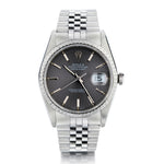 Rolex Datejust in Stainless Steel. 36mm. Ref: 16220. Circa 1989. Unpolished