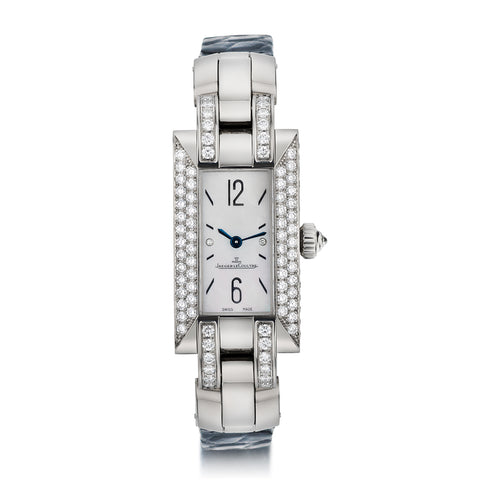 Ladies Jaeger le Coultre Ideale 18kt White Gold Diamond Dress Watch. Ref: 460.3.08