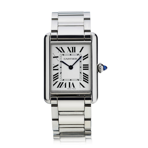 Unisex Cartier Large Model Tank Must Stainless Steel Watch. Ref:4323