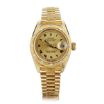 Rolex Datejust Ladies in 18kt Yellow Gold. 26mm. Ref:69288