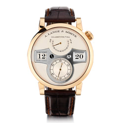 A. Lange & Sohne Zeitwerk 18kt Pink Gold. Ref: 140.032/LS1404AD. B&P