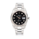 Rolex Oyster Perpetual Datejust Black Diamond Dial Watch