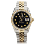 Rolex Datejust 36mm in Steel and 18kt Yellow Gold. Circa 1983. Ref: 16013