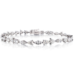 8.00 Total Carat Mixed-Cut Diamond Tennis Bracelet