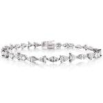 8.00 Total Carat Mixed-Cut Diamond Tennis Bracelet