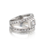 14kt White Gold Diamond Ring. 0.73ct Princess Cut