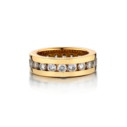 18kt Yellow gold Diamond Eternity Band. 1.40ct Tcw