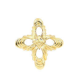 Tiffany & Co. Gold Maltese Cross Ribbon Pendant / Pin