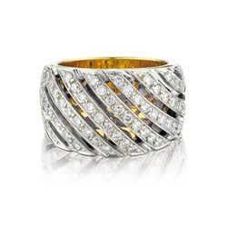 18kt Yellow Gold Diamond Ring. 1.10ct Tw