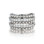 18kt White Gold Diamond Band. 1.25ct Tcw