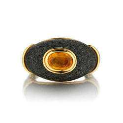 Cartier Vintage Yellow Sapphire Ring. 18kt Gold.