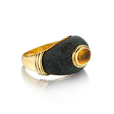 Cartier Vintage Yellow Sapphire Ring. 18kt Gold.