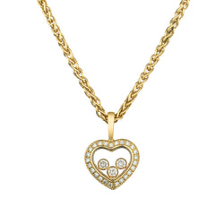 Chopard Heart " Happy Diamonds "Pendant in 18kt Yellow Gold