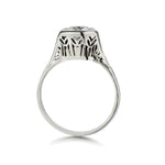 Platinum Art Deco Diamond Engagement Ring. 0.60ct Euro