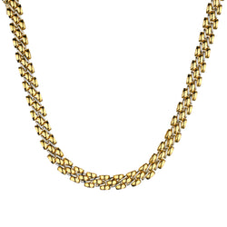 Fope' 18kt Yellow and White Gold Choker Chain. 69 Grams.