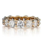 Stunner!! 14kt yellow gold diamond band. All the way around. 4.65ct Tw