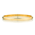 Solid Unisex Classic 18kt Yellow Gold Bangle. 41 grams