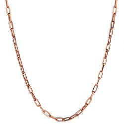 14kt Rose Gold Open Link Chain. 74 grams. 26"(L)