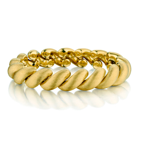 Ladies "Birks"18kt Yellow Gold Macaroni Bracelet