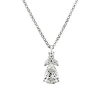 Ladies 18kt White Gold Custom Made Pendant. 3.30ct Pear Shape