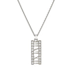 Tiffany & Co "Atlas Collection"  Diamond Open Bar in 18kt White Gold