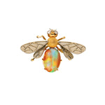 Toni Cavelti 18kt Yellow Gold and Opal Body Bumble Bee Brooch.