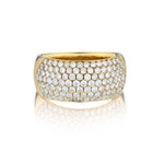 18kt Yellow Gold Diamond Pave set band. 1.20ct Tw