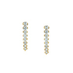 18kt Yellow Gold Diamond Earrings. 16 x 1.60ct Tcw