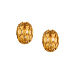 18kt Yellow Gold "Acorn" Design Stud Earrings.