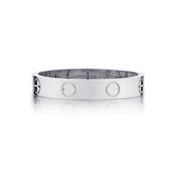 Cartier 18kt White Gold Narrow Love Ring. 3.6mm