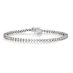 18kt White Gold Diamond Tennis Bracelet. 63 x 2.00ct Tw