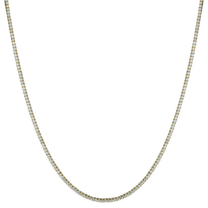 14kt Yellow Gold "Tennis Necklace". 4.80ct Tw