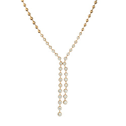 Birks 18kt Rose Gold Diamond Tassel Necklace. 2.60ct Tw