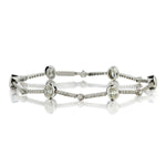 18kt White gold Diamond Bracelet. 3.40ct Tw