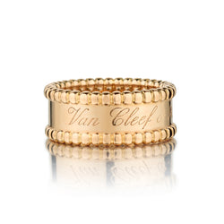 Van Cleef & Arpels Perlee Signature Ring in 18kt Rose Gold. Size 50
