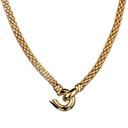 14kt Yellow Gold Mesh Popcorn Chain. Weight: 40Grams. Made in Italy