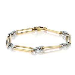 Platinum and 18kt Yellow Gold Bracelet. 16.33 Grams