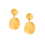 22kt Yellow Gold Artisinal Earrings. 9.26 Grams.