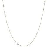 Tiffany & Co Diamond Round / Square Necklace. Platinum. 24"